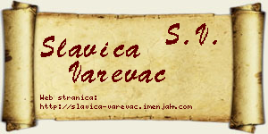 Slavica Varevac vizit kartica